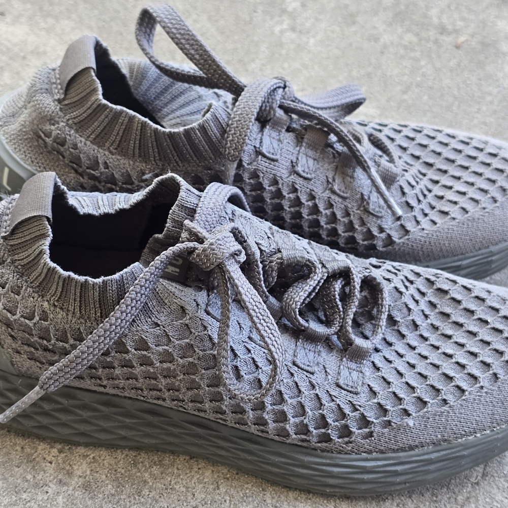 NOBULL All Day Trainer – Gray Mesh Knit – Men's 6.5